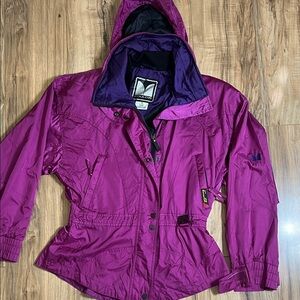 Vintage Couloir Women's Ski Purple Jacket Sz 10
